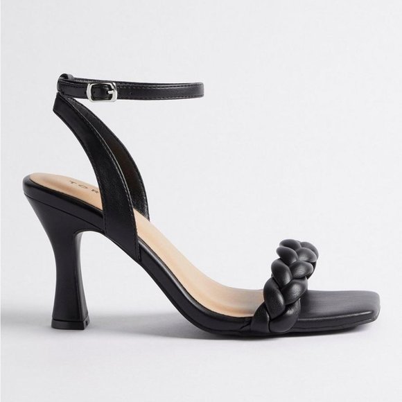 ❤️NWT VINTAGE TORRID SHOES BRAIDED 3.5" HEEL SANDALS - CUSHIONED - XX WIDE WIDTH - Picture 8 of 14